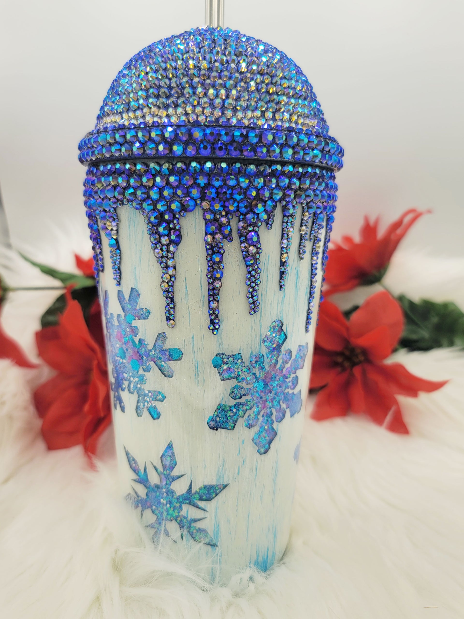 PinkMas snowflake tumbler. – SSxCustomCreations